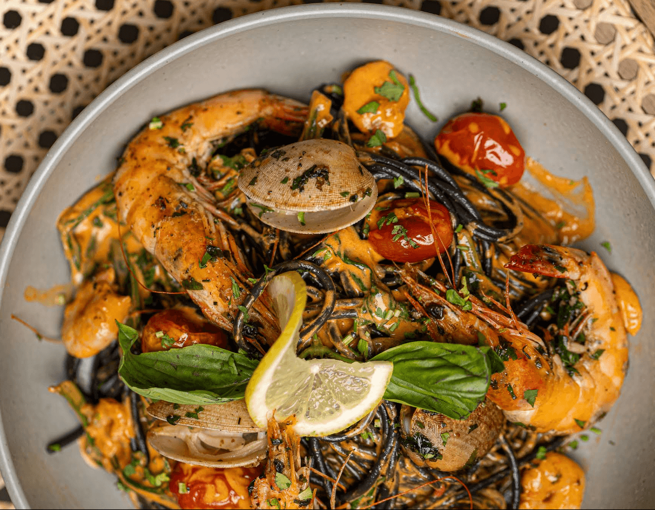 Bowls and plates at Domus Bistro